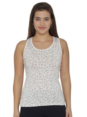 Clovia Women's Cotton Printed Tank Top with Racerback (Copy)